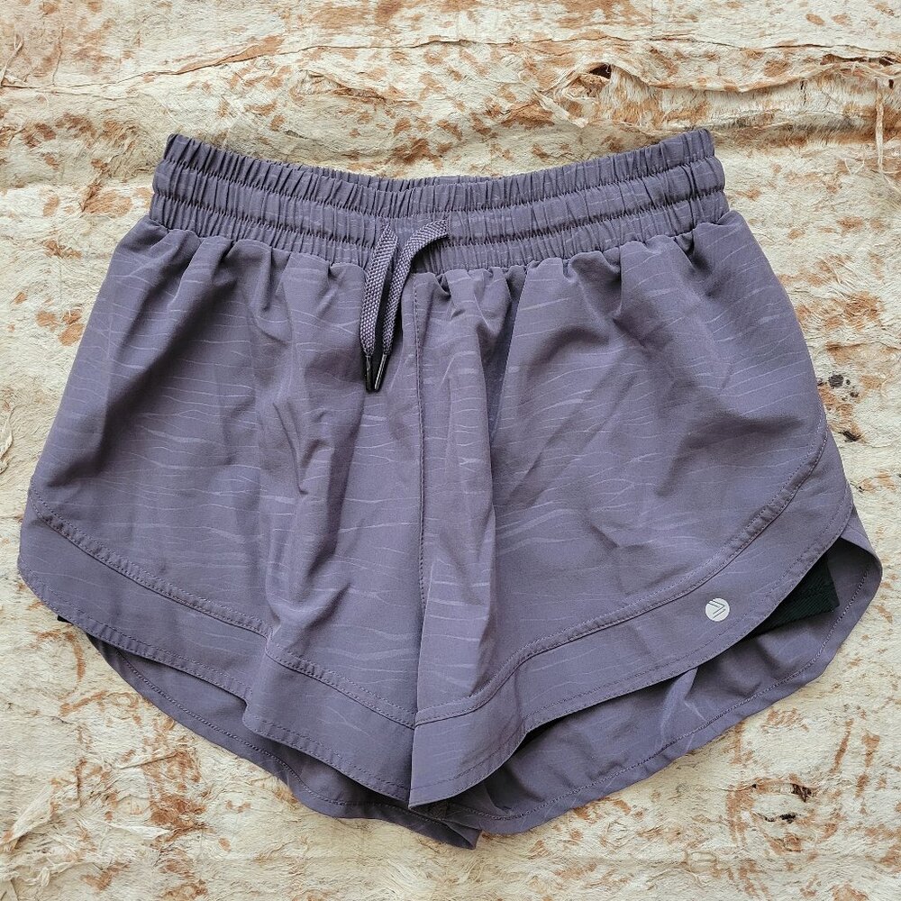 Savvi Mesa Shorts Size Large Orchid Purple Drawstring Lining EUC